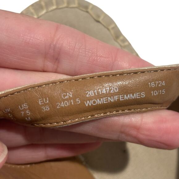 Clarks Artisan Gold Petrina Lulu Womens Casual espadrille wedge Sandals Size 7.5 - Picture 7 of 10